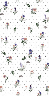 花卉波点图案背景