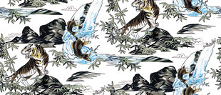 动物图案无缝背景纹理