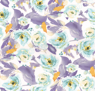 淡蓝紫花卉图案背景