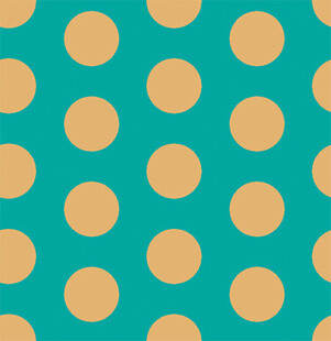 蓝底橙点几何图案背景