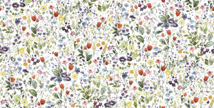 清新碎花图案面料纹理