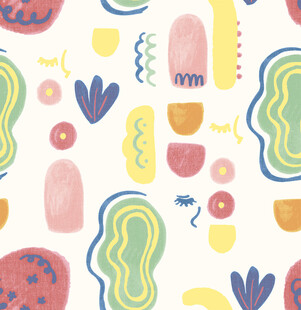 多彩抽象几何图案背景