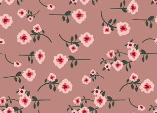 粉色花卉图案背景纹理