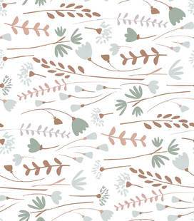 手绘植物线条图案纹理