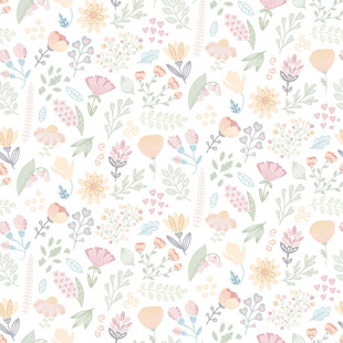 清新花卉图案背景