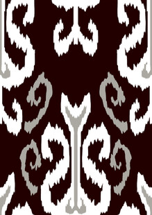 黑白对称花纹图案设计