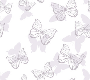 淡紫色蝴蝶图案背景