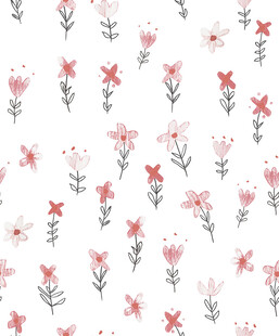 花卉水彩图案背景