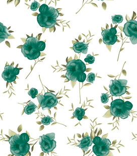 绿色花卉图案背景
