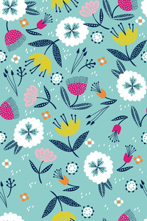 清新花卉图案背景