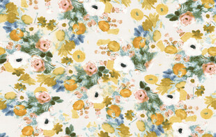 花卉图案布料清新自然风女装