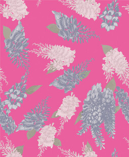 粉色花卉图案背景纹理