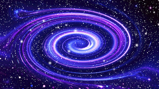 紫色宇宙星空