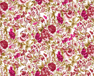 花卉图案布料纹理