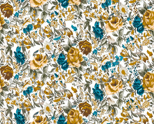 花卉图案布料纹理