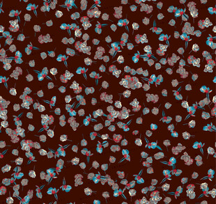 深棕色碎花布料纹理