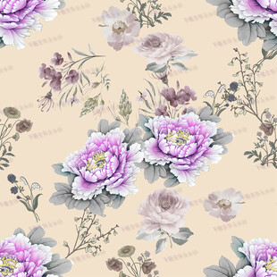 复古花卉图案背景