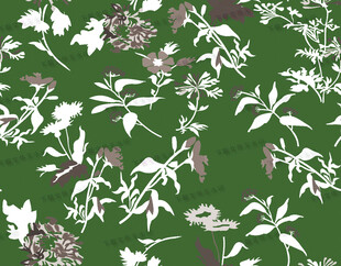 绿色花卉图案背景纹理