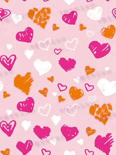 粉色爱心图案背景