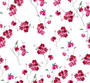 粉色花卉图案背景