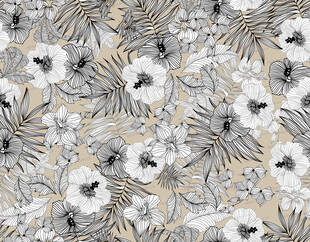 花卉植物图案背景纹理