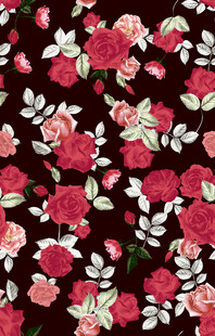 复古风花卉图案布料