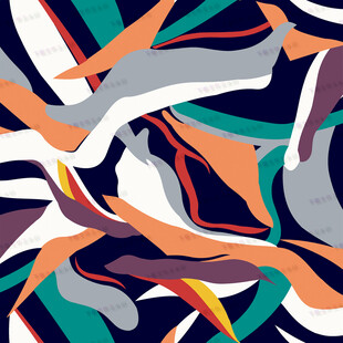 抽象动感几何线条艺术图案