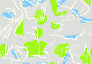 清新绿植图案背景设计