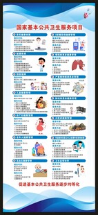 国家基本公共卫生服务项目展架