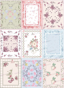 复古花卉图案装饰素材集