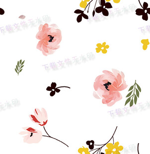 花卉图案背景清新唯美