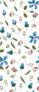 清新花卉图案背景