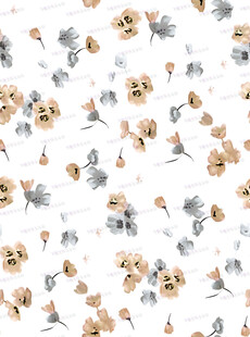 小清新花卉图案背景图