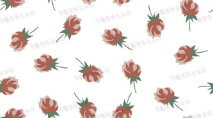 花卉图案背景清新水彩风