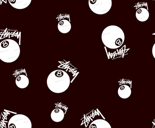 黑白卡通眼球图案背景