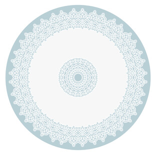 浅蓝色圆形花纹装饰图案