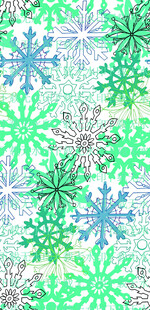 多彩雪花图案背景