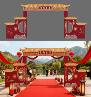 中式婚礼拱门