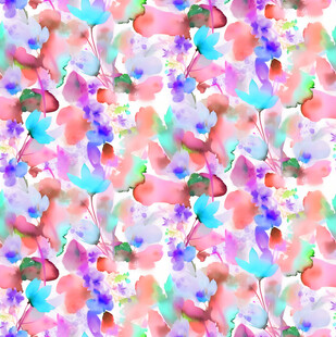 梦幻多彩卡通图案背景