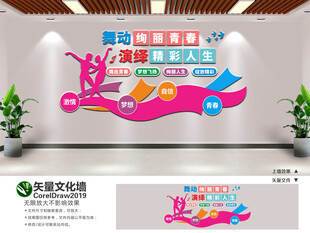 舞蹈艺术文化墙