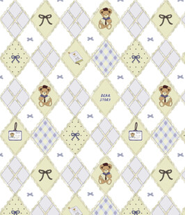 卡通图案婴儿床品布料