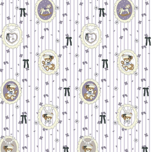 卡通图案白色布料纹理