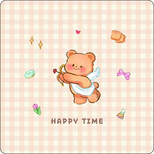 小熊欢乐时光插画