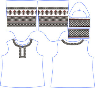 民族风服饰图案设计稿