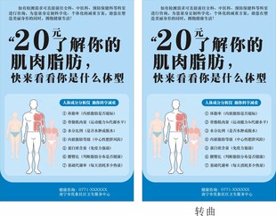 肌肉脂肪知识科普海报