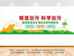 依法治污文化墙