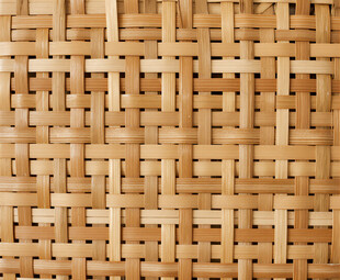竹编纹理图案特写