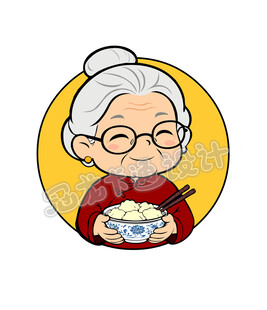 慈祥老奶奶外婆饺子