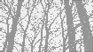 树林树木大树冲孔镂空雕花板