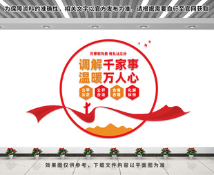 社区调解文化墙